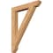 Ekena Millwork Traditional Slat Smooth Bracket, Western Red Cedar, 3 1/2"W x 26"D x 34"H BKT04X26X34TRA06SWR - alternate 1